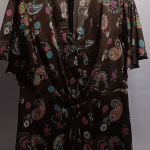 Cato Multicolor Paisley Blouse